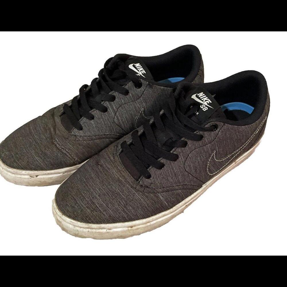 Nike SB Check Solarsoft Canvas Premium 'Black White' Shoes Men’s Size 8.5